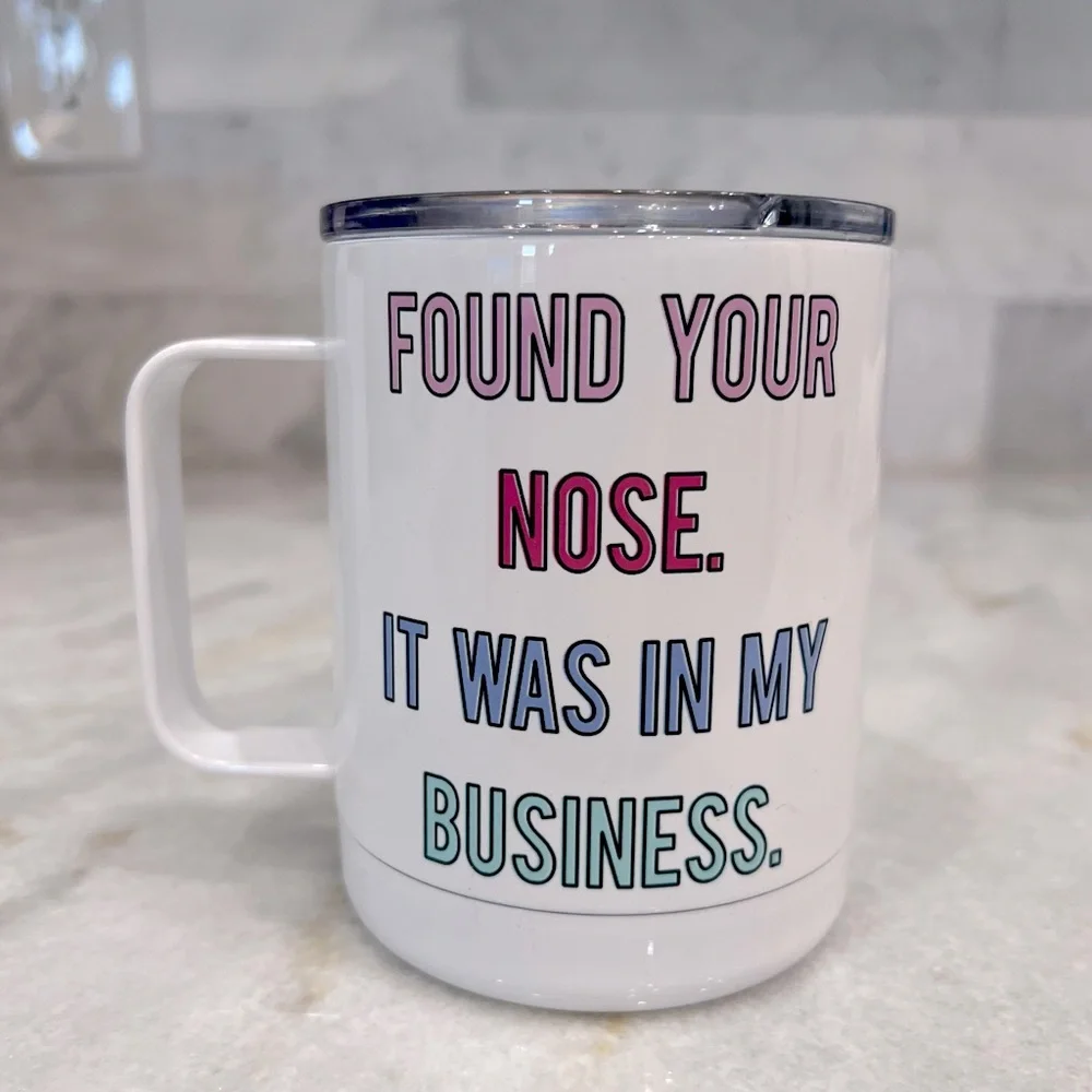 Insulated 10oz Travel Mug Funny Saying - Picture 2 of 7